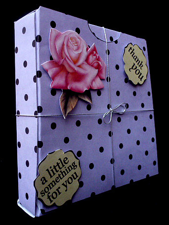 3D Polka Dots Gift Favour Card Box by Diane  Hitchcox