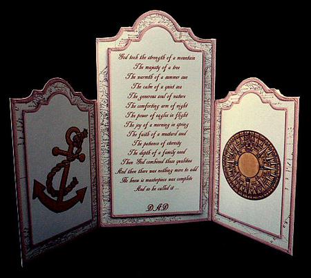 Shaped Tri-fold Card for Dad by Diane  Hitchcox