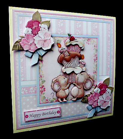 Cupcake Tower 8x8 Mini Kit Decoupage & Optional Flowers by Diane  Hitchcox