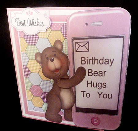 Over the Edge , Birthday Bear Hugs to You by Diane  Hitchcox
