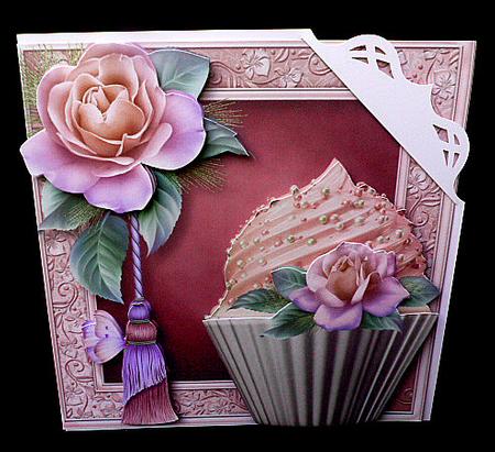 Pastel Rose Cupcake Mini Kit by Diane  Hitchcox