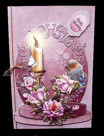 Candel Light Pedestal Card Kit by Diane  Hitchcox