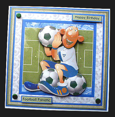 Football Fanatic 8x8 Mini Kit & Decoupage for Men by Diane  Hitchcox