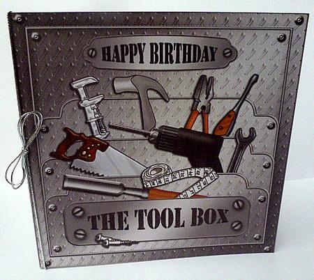 Birthday DIY Toolbox Quick Cut & Fold Card by Diane  Hitchcox
