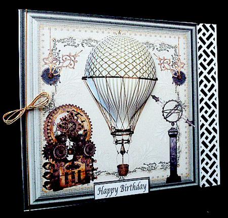 Steampunk Hot Air Ballon Topper 1 by Diane  Hitchcox
