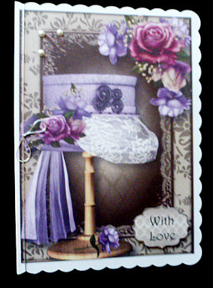 Steampunk Top Hat with Lace & Belle Roses Mini Kit by Diane  Hitchcox