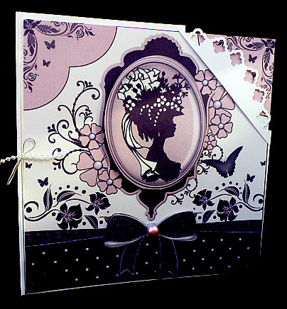 Elegant Antique Rose Cameo by Diane  Hitchcox