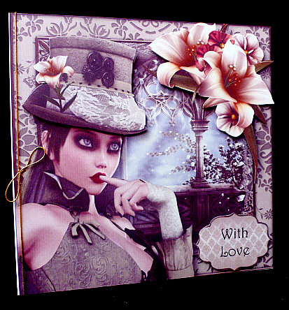 Steampunk Beauty with Ivory Lilies Mini Kit by Diane  Hitchcox
