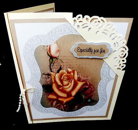 Yellow Rose Card Insert by Diane  Hitchcox