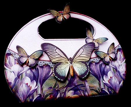 Butterfly Handbagcard 118 by Diane  Hitchcox