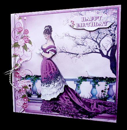 Victorian Lady Dusky Rose Mini Kit by Diane  Hitchcox
