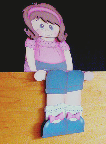 3D on the Shelf Card Kit - Little Girl Lisa by Diane  Hitchcox
