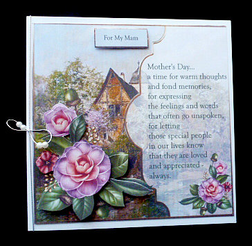 Flowers for Mother with Decoupage by Diane  Hitchcox