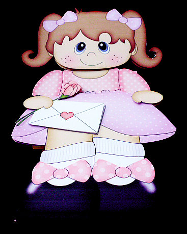 3D on the Shelf Card Kit - Little Girl Beth by Diane  Hitchcox