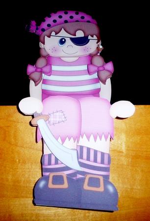 3D on the Shelf Card Kit - Pirate Janet by Diane  Hitchcox