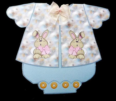 Easter Bunny Romper Suit Card Kit by Diane  Hitchcox