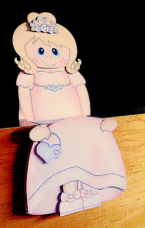 3D on the Shelf Card Kit - Iris Bridesmaid/prom Girl by Diane  Hitchcox
