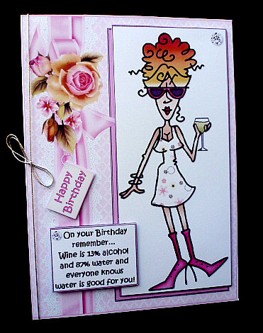Rita Knows About Wine Quick Card by Diane  Hitchcox