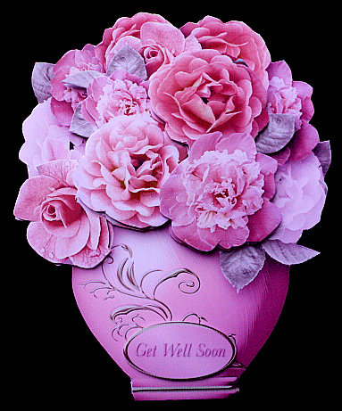 Vase of Pink and Lilac Flowers Card Mini Kit by Diane  Hitchcox