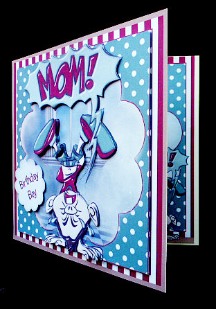 Mom!! the Tantrum Card Front Kit by Diane  Hitchcox