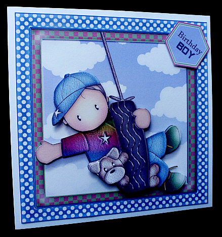 Andy on Tyre Swing Mini Kit by Diane  Hitchcox