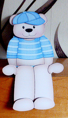 3D on the Shelf Card Kit - Austin Bear by Diane  Hitchcox