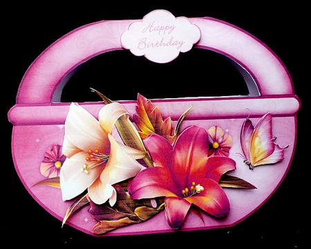 Luscious Lilies Basket - Mini-kit by Diane  Hitchcox