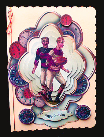 Football Male Stacker Card by Diane  Hitchcox
