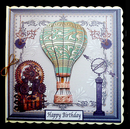 Steampunk Hot Air Balloon Topper 7 by Diane  Hitchcox