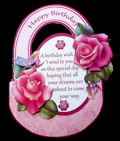 Stepper Rocker - Pink Roses (birthday) by Diane  Hitchcox