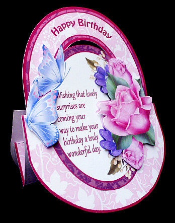Stepper Rocker -pale Pink Roses (birthday) by Diane  Hitchcox