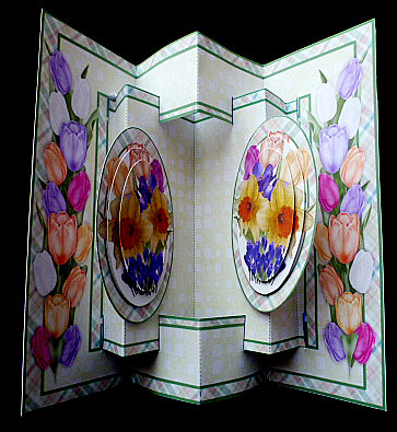 3D Concertina Pop-out - Spring Flowers by Diane  Hitchcox