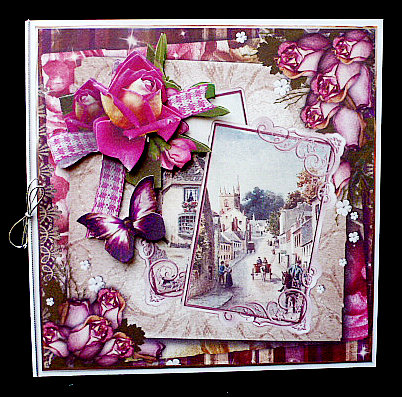 Roses and Views Card with Decoupage by Diane  Hitchcox