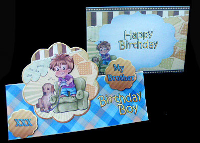 Stand Up and Over the Top- Video Games Birthday Boy by Diane  Hitchcox