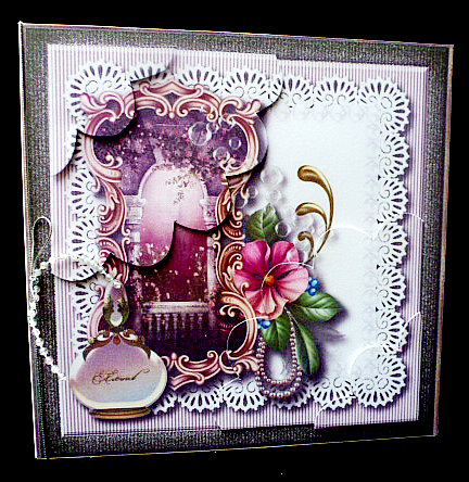 Flowers & Purfume Double Corner Stacker Mini Kit by Diane  Hitchcox