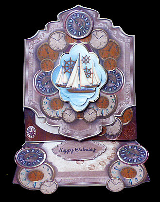 Sailing Time Mini Kit Easel by Diane  Hitchcox