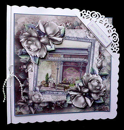 The Vintage Flower Shop Card with Decoupage by Diane  Hitchcox