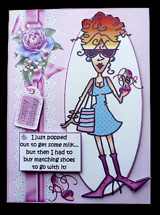 Rita Went Shopping for Milk Quick Card by Diane  Hitchcox