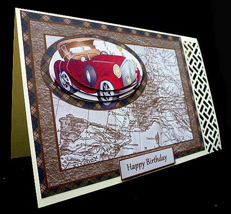 Friendly Red Car by Diane  Hitchcox
