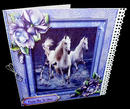 Beautiful Mystic Horses at the Gallop by Diane  Hitchcox