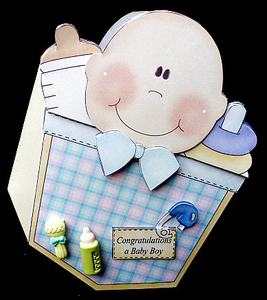 Pocket Baby Boy Shaped Mini Kit by Diane  Hitchcox