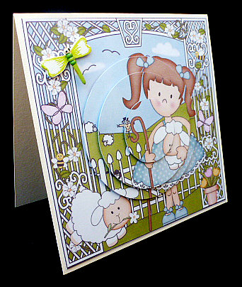 Girlz Liz's Lambs Circle Pyramage Topper by Diane  Hitchcox