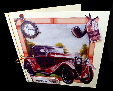 Lovely Classic Vintage Car , Tan  by Diane  Hitchcox