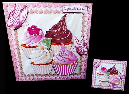 Yummy Fondant Iced Cupcakes with Butterflies 8x8 Mini Kit by Diane  Hitchcox