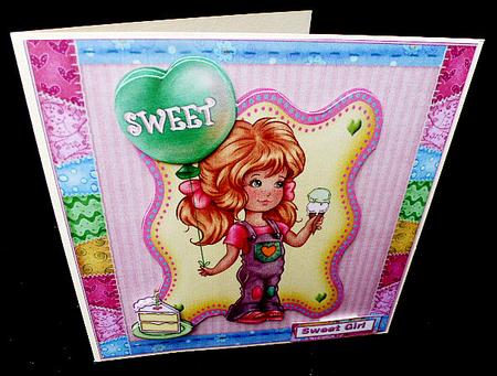 Sweet Birthday Girl Quick Card by Diane  Hitchcox