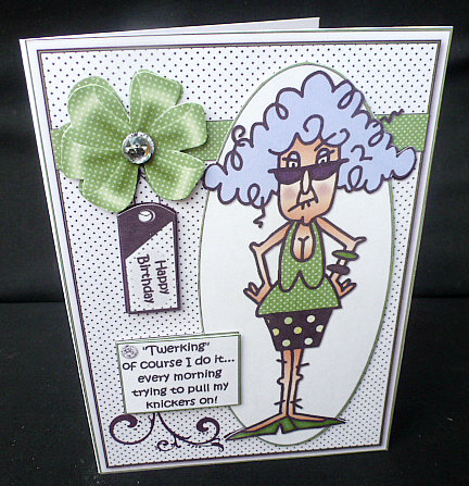 Stella and Twerking Quick Card by Diane  Hitchcox