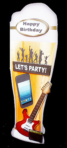 Large Dl Beer Stem Let's Party Sbs by Diane  Hitchcox