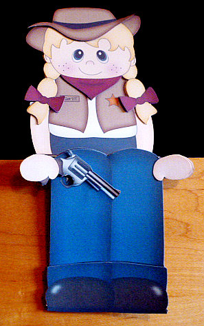 3D on the Shelf Card Kit - Cowgirl Jill by Diane  Hitchcox