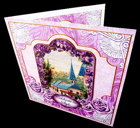 Lavender View Celebrate Special 8in Tag N' Envelope Kit by Diane  Hitchcox