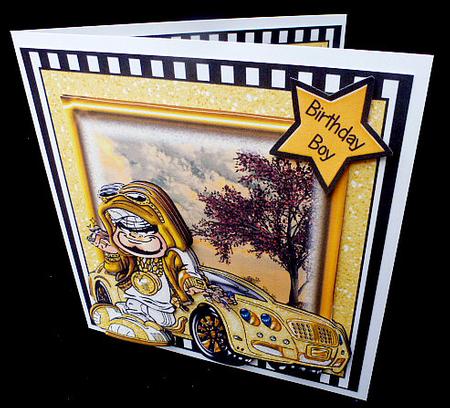 King Bling! Card Front Kit by Diane  Hitchcox